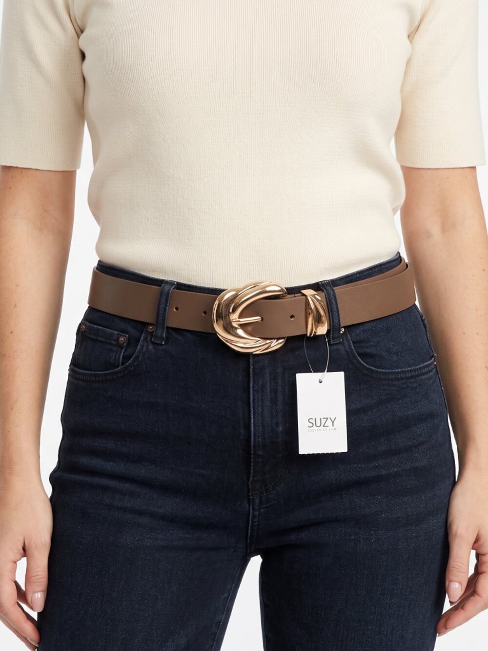 *Suzy Shier Brown Belt NWT